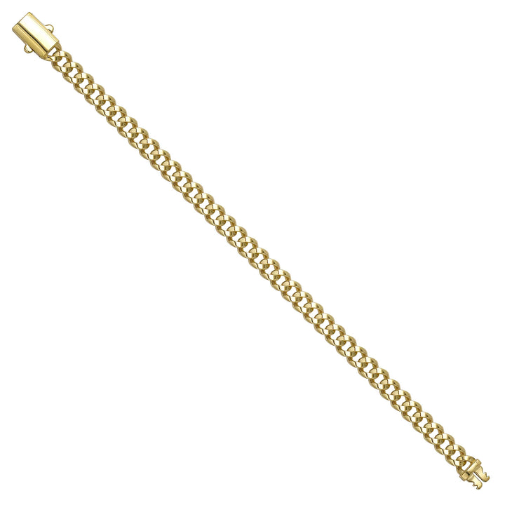 Solid gold curb bracelet, 8.80 g — shown at an angle across the frame.
