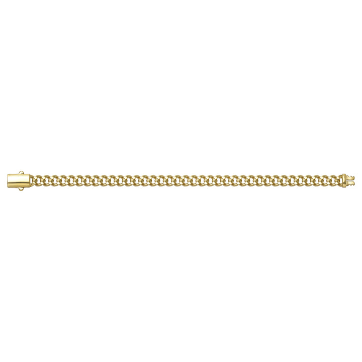 Solid gold curb bracelet, 8.80 g — shown square on a plain background.