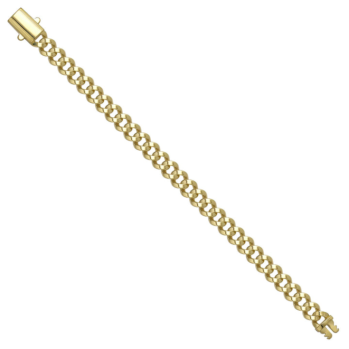 Solid gold curb bracelet, 12.35 g — shown at an angle across the frame.