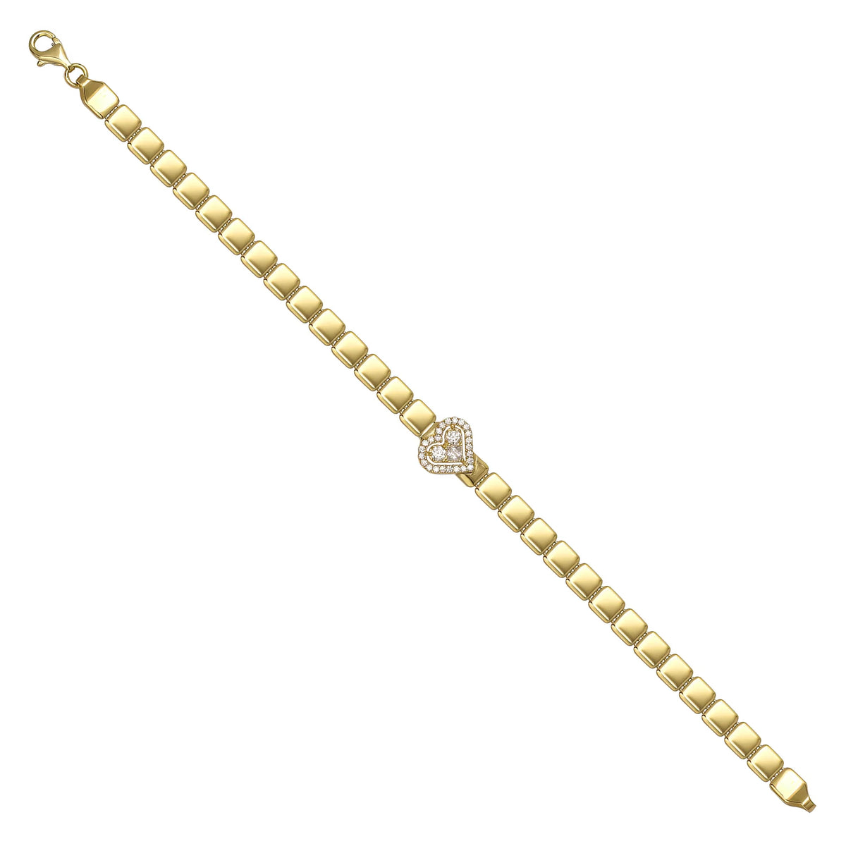 Solid gold id bracelet, 5.90 g — shown at an angle across the frame.