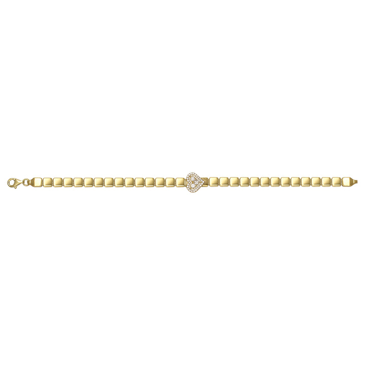 Solid gold id bracelet, 5.90 g — shown square on a plain background.