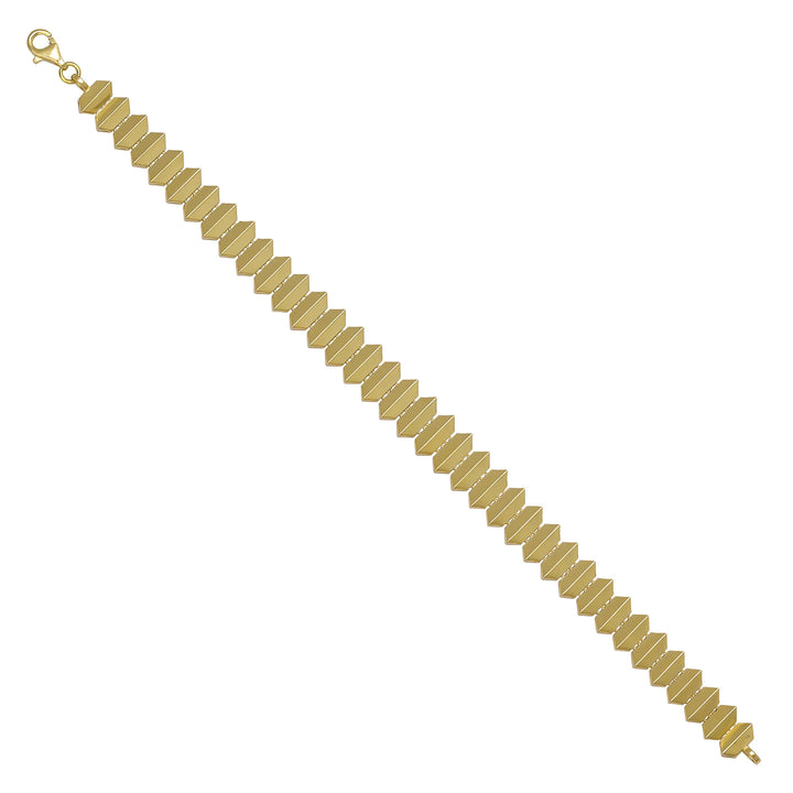 Solid gold id bracelet, 8.15 g — shown at an angle across the frame.