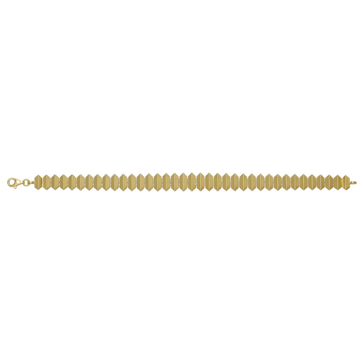Solid gold id bracelet, 8.15 g — shown square on a plain background.
