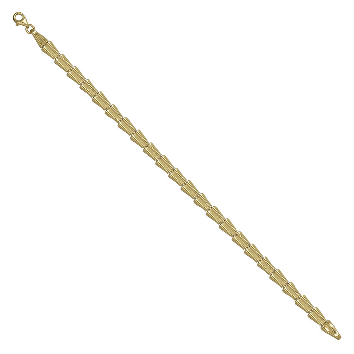 Solid gold bead bracelet, 10.93 g — shown at an angle across the frame.
