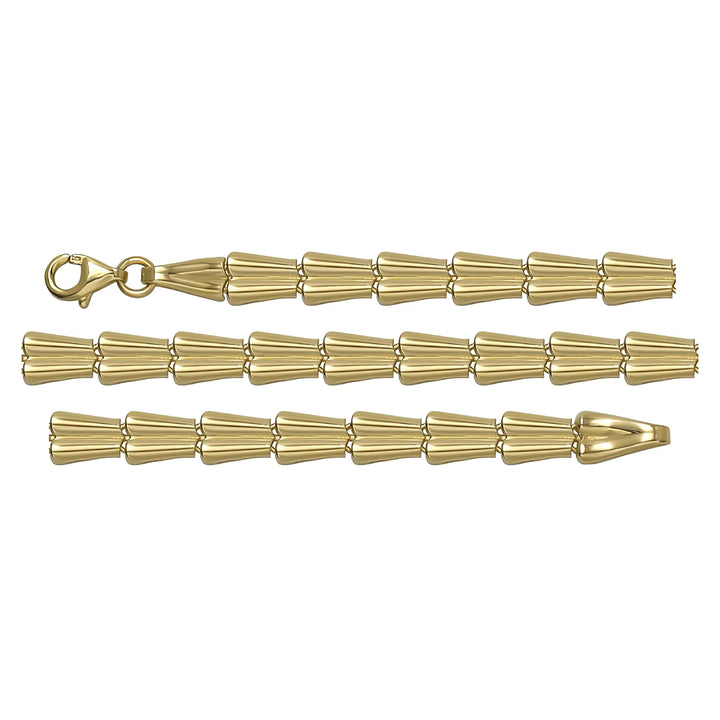 Solid gold bead bracelet, 10.93 g — shown in three rows across the frame.