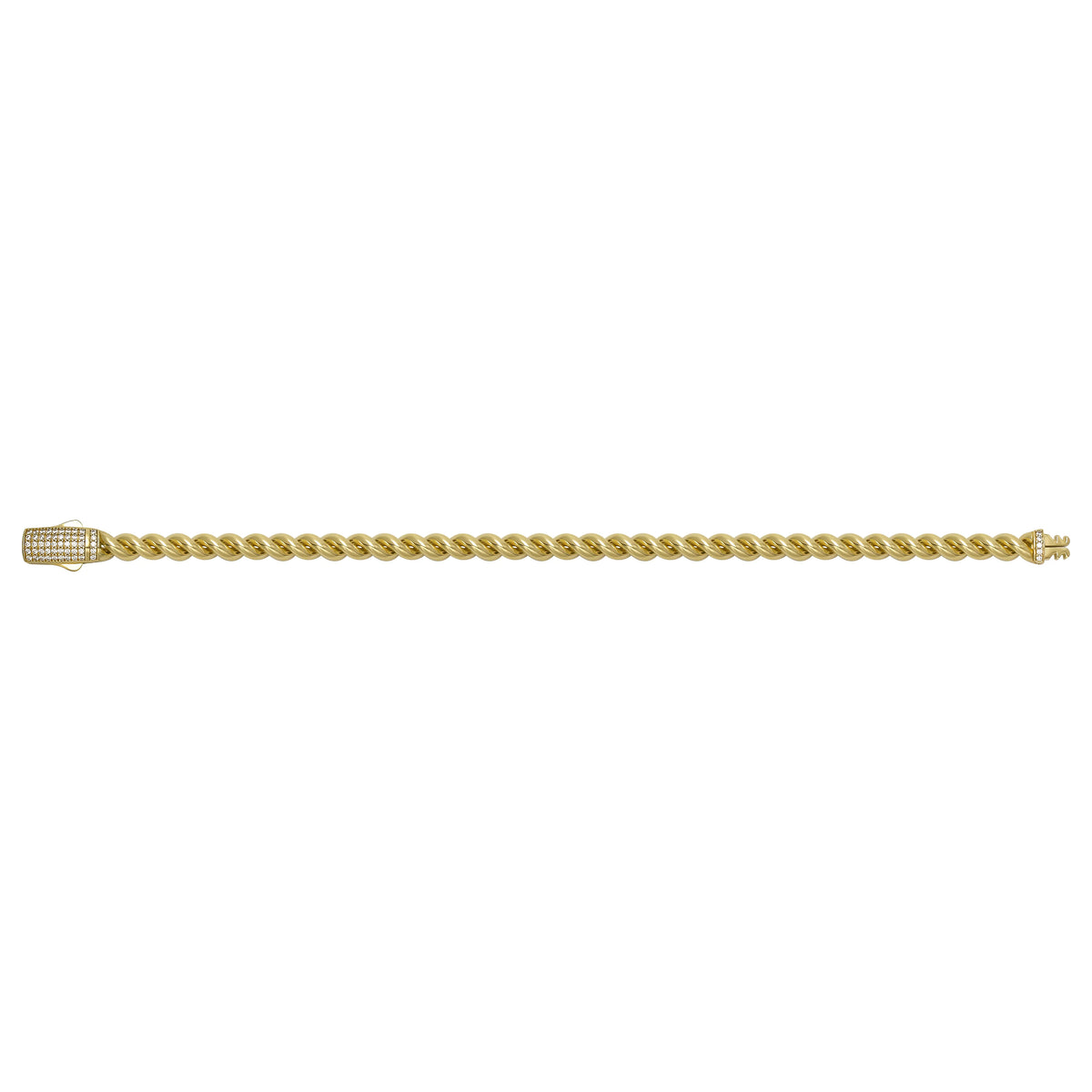 Solid gold curb bracelet, 10.80 g — shown square on a plain background.