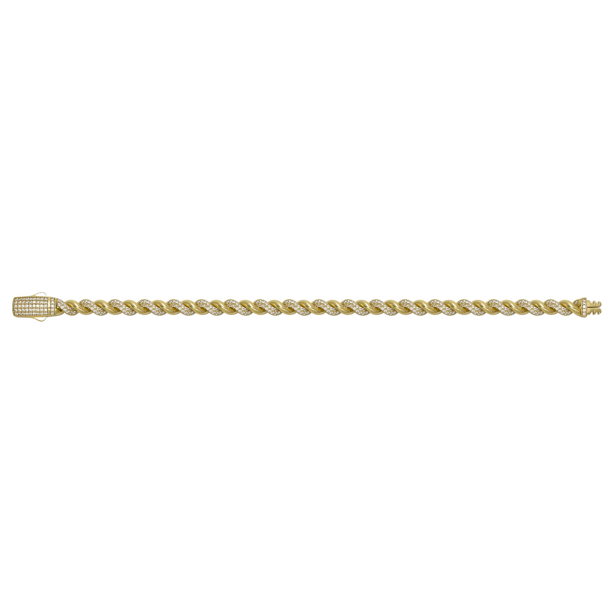 Solid gold curb bracelet, 11.80 g — shown square on a plain background.