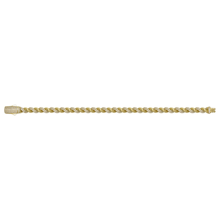 Solid gold curb bracelet, 11.80 g — shown square on a plain background.