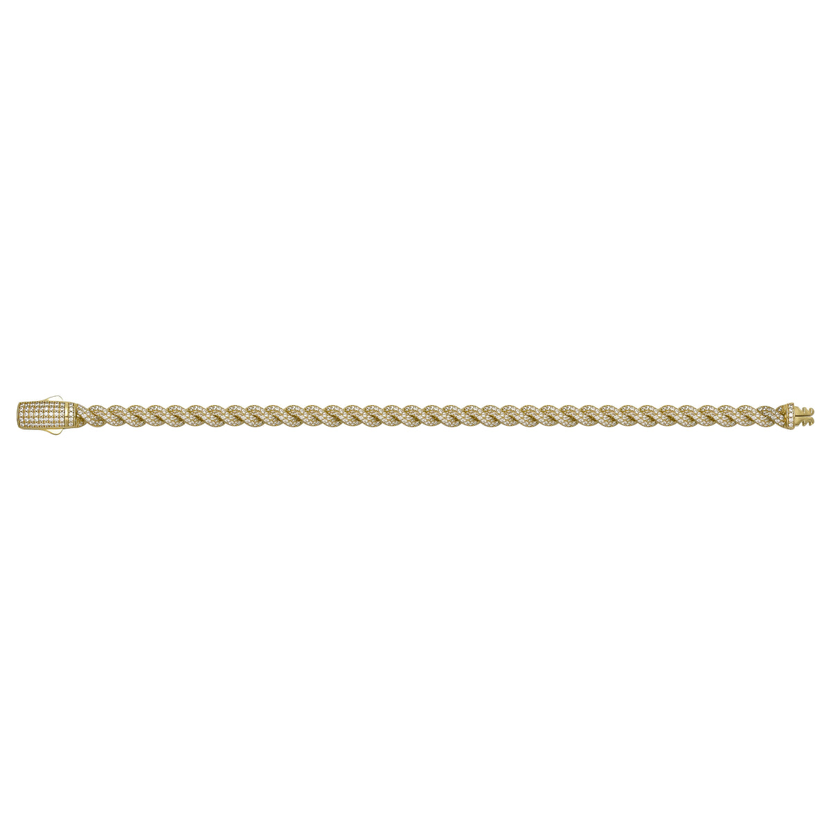 Solid gold curb bracelet, 13.60 g — shown square on a plain background.
