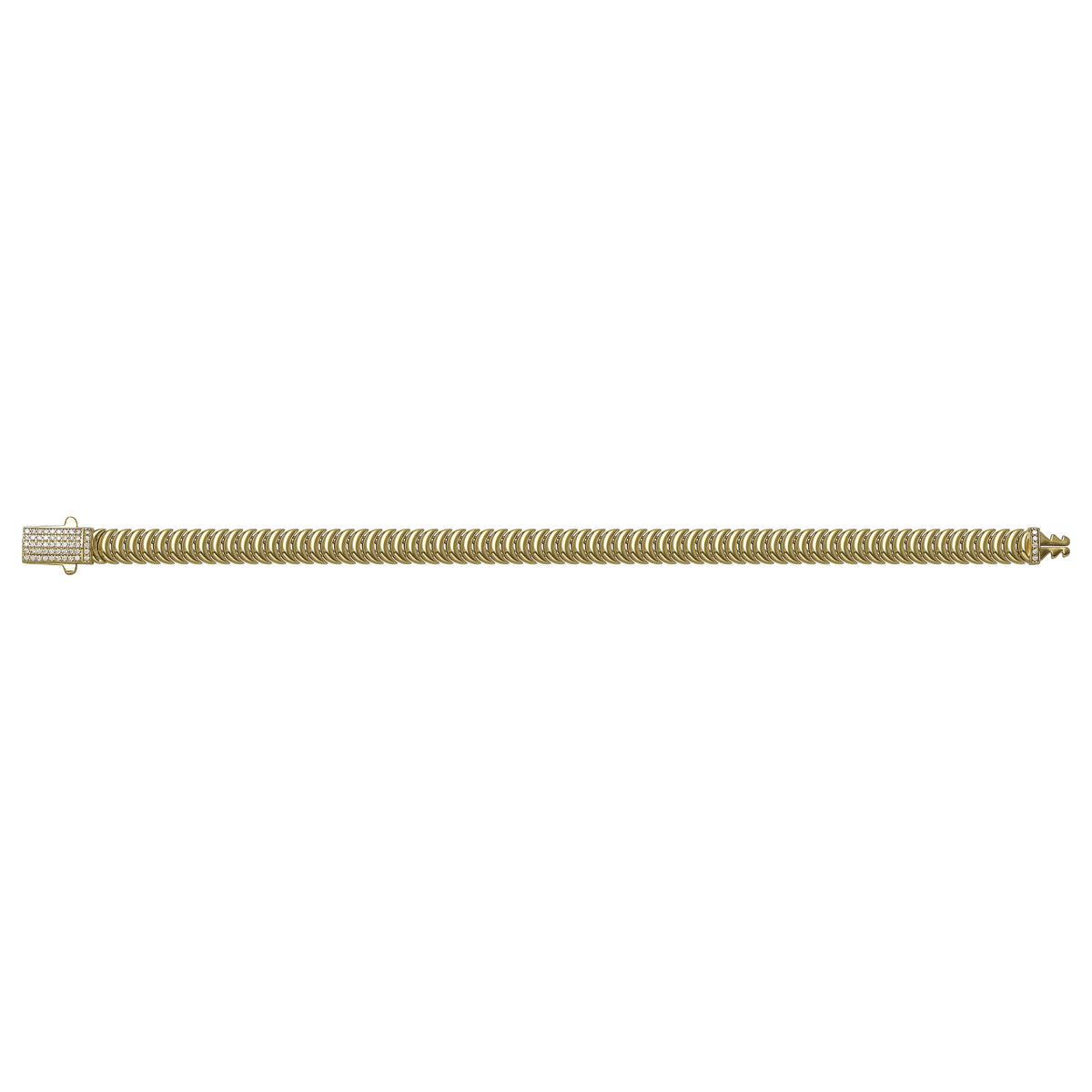 Solid gold braided bracelet, 13.10 g — shown square on a plain background.