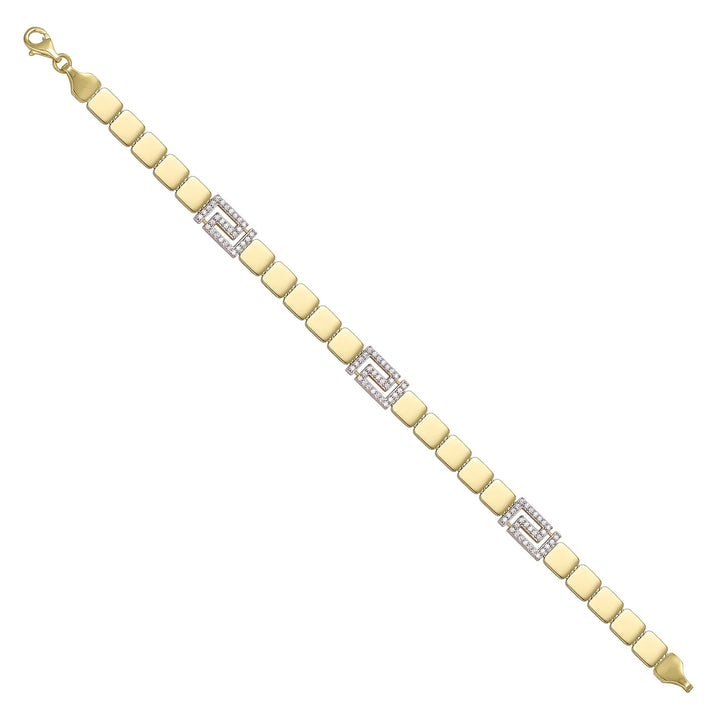 Solid gold id bracelet, 9.05 g — shown at an angle across the frame.