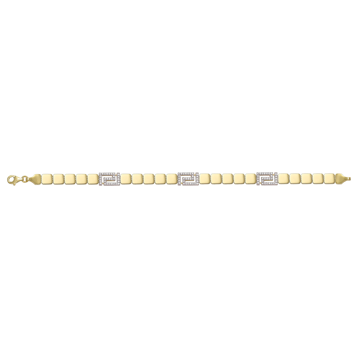 Solid gold id bracelet, 9.05 g — shown square on a plain background.