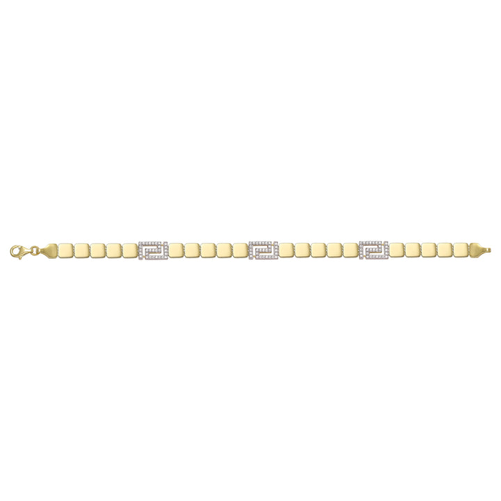 Solid gold id bracelet, 9.05 g — shown square on a plain background.