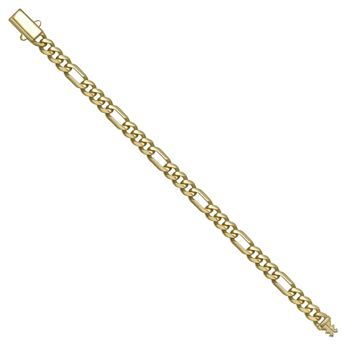 Solid gold curb bracelet, 8.65 g — shown at an angle across the frame.