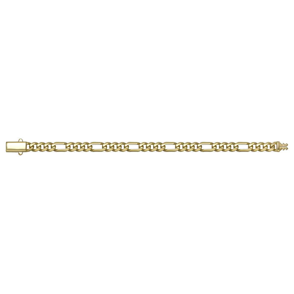Solid gold curb bracelet, 8.65 g — shown square on a plain background.