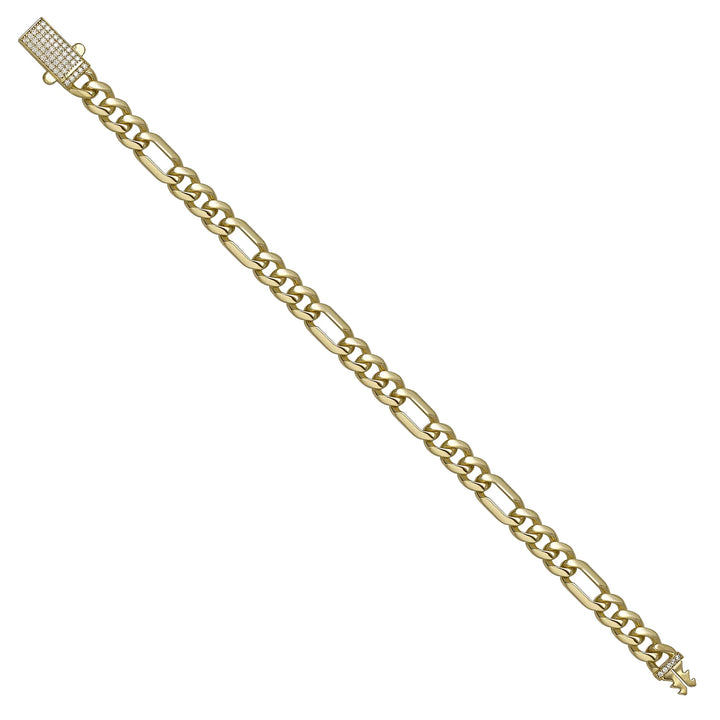 Solid gold curb bracelet, 8.75 g — shown at an angle across the frame.