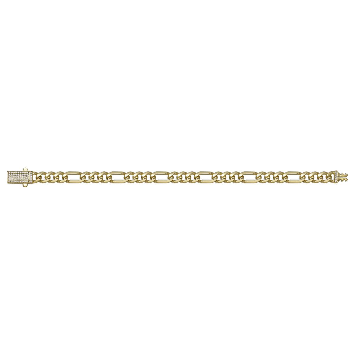 Solid gold curb bracelet, 8.75 g — shown square on a plain background.