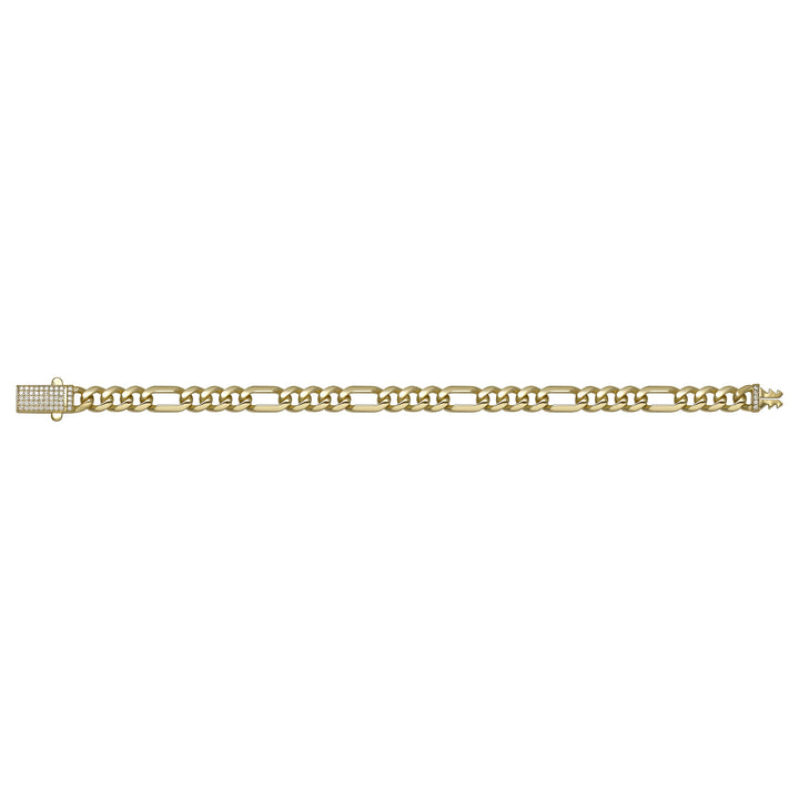 Solid gold curb bracelet, 8.75 g — shown square on a plain background.