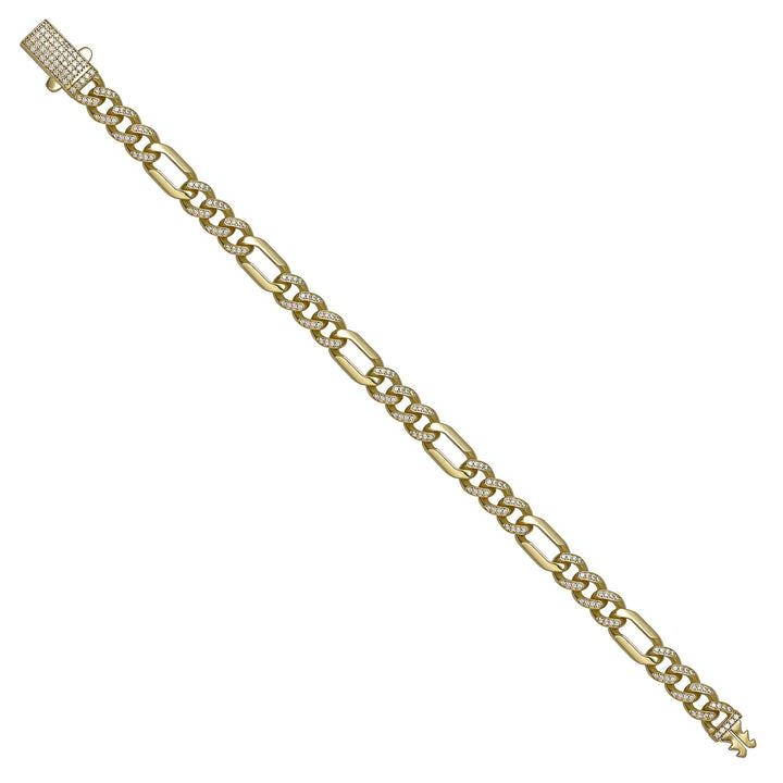Solid gold curb bracelet, 10.05 g — shown at an angle across the frame.