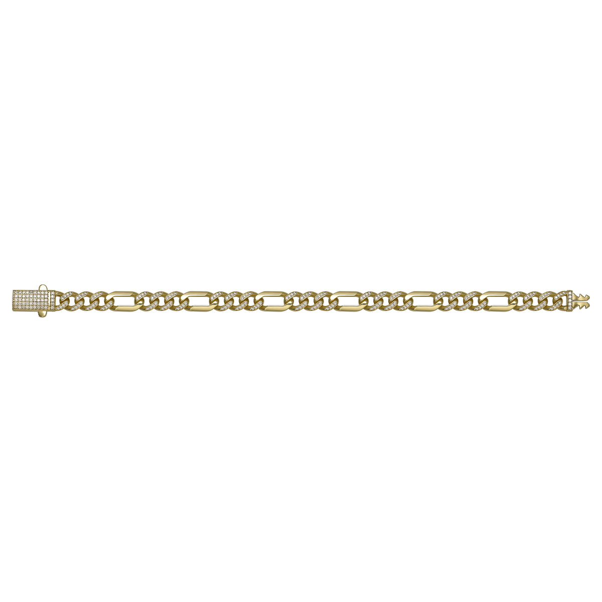 Solid gold curb bracelet, 10.05 g — shown square on a plain background.