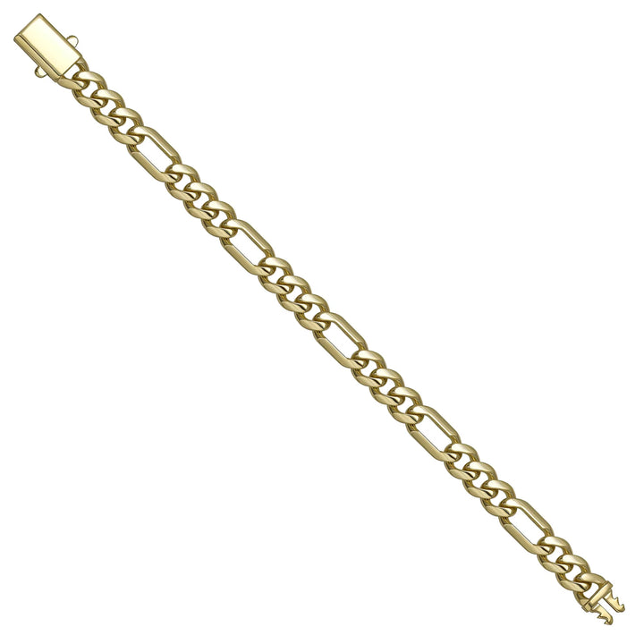 Solid gold curb bracelet, 10.85 g — shown at an angle across the frame.