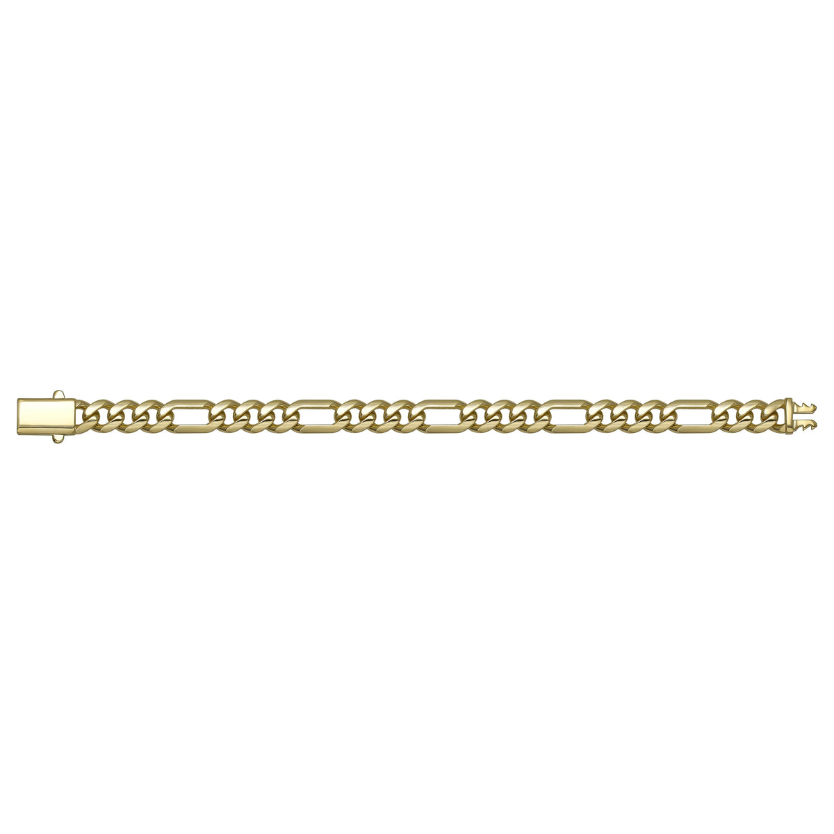 Solid gold curb bracelet, 10.85 g — shown square on a plain background.