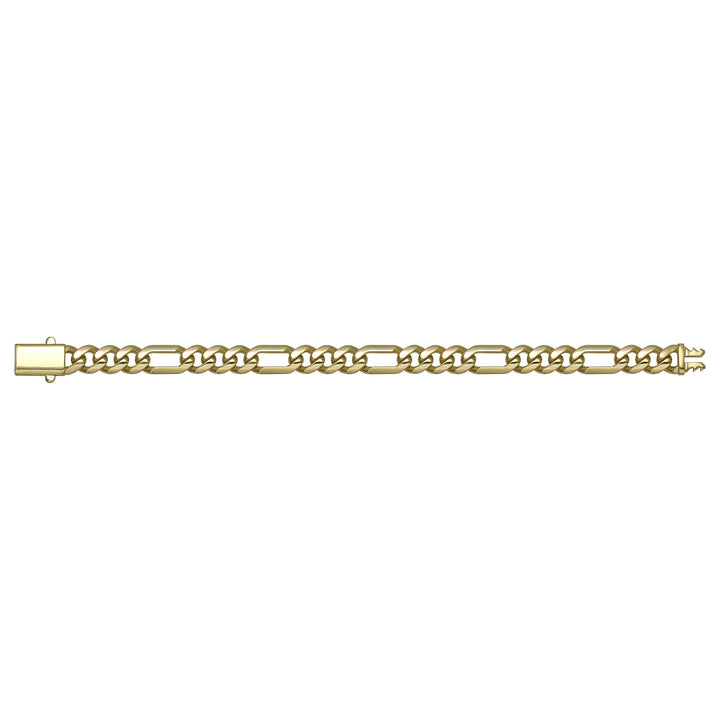 Solid gold curb bracelet, 10.85 g — shown square on a plain background.