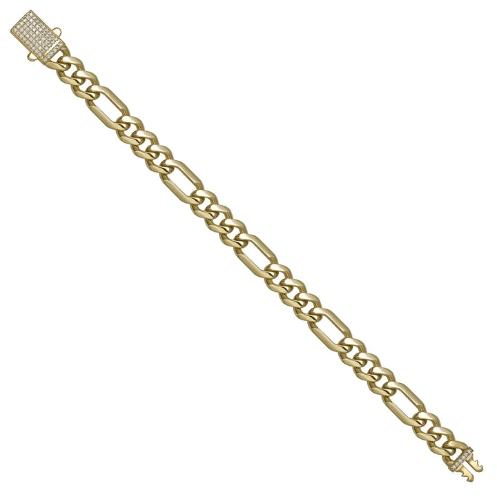 Solid gold curb bracelet, 11.65 g — shown at an angle across the frame.