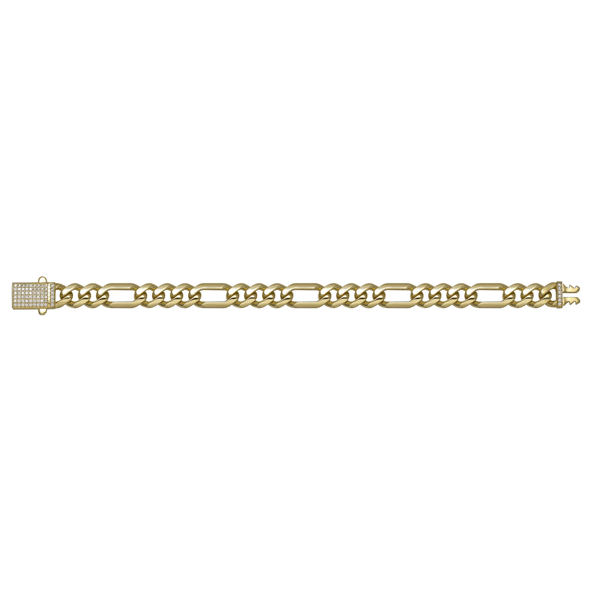 Solid gold curb bracelet, 11.65 g — shown square on a plain background.