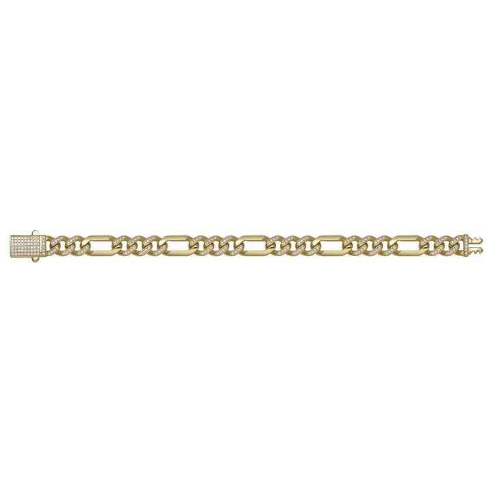 Solid gold curb bracelet, 13.10 g — shown square on a plain background.