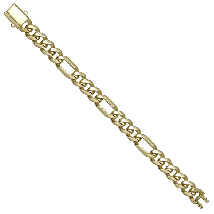 Solid gold curb bracelet, 13.50 g — shown at an angle across the frame.