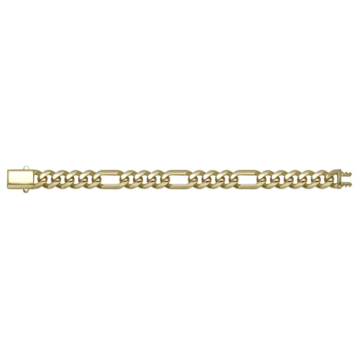 Solid gold curb bracelet, 13.50 g — shown square on a plain background.