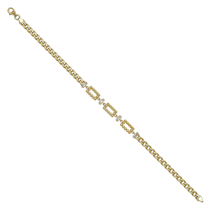 Solid gold bead bracelet, 5.65 g — shown at an angle across the frame.
