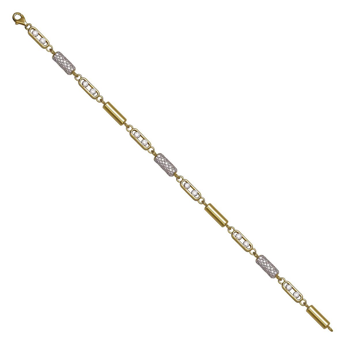 Solid gold id bracelet, 10.25 g — shown at an angle across the frame.