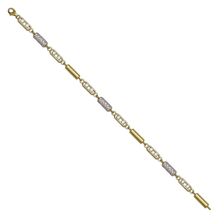 Solid gold id bracelet, 10.25 g — shown at an angle across the frame.