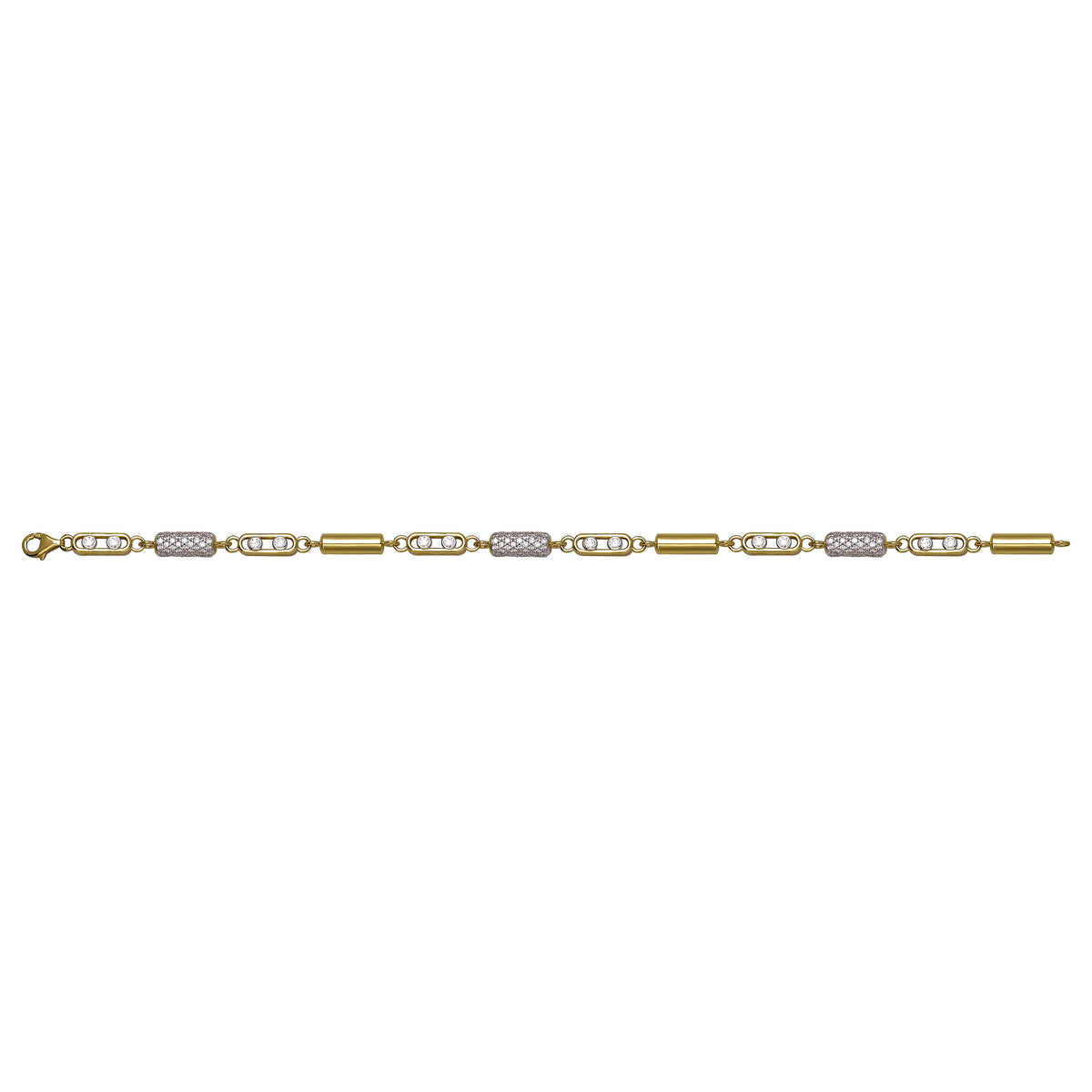 Solid gold id bracelet, 10.25 g — shown square on a plain background.