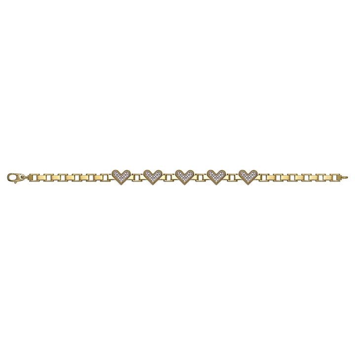 Solid gold mariner bracelet, 9.10 g — shown square on a plain background.