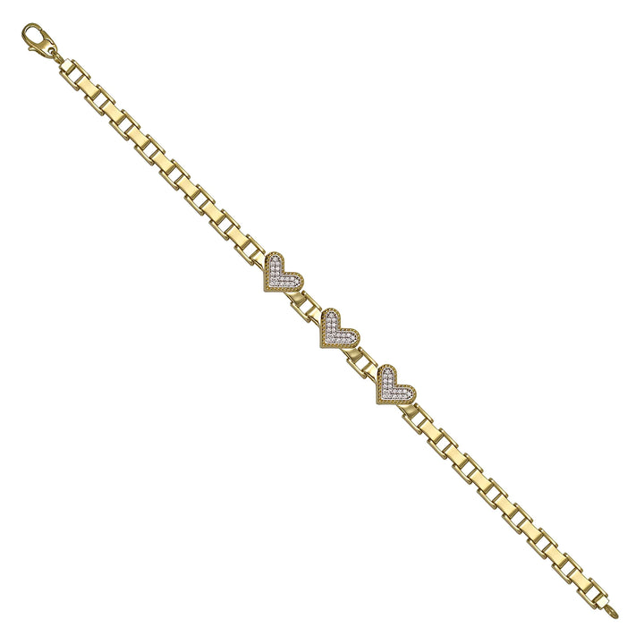 Solid gold mariner bracelet, 8.55 g — shown at an angle across the frame.