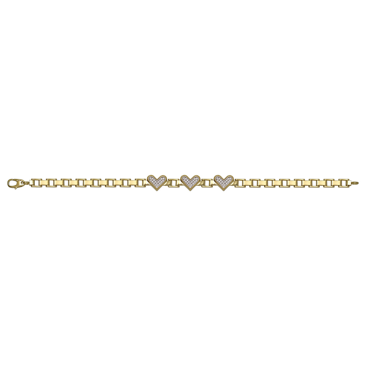 Solid gold mariner bracelet, 8.55 g — shown square on a plain background.