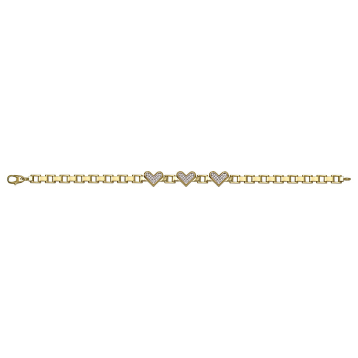 Solid gold mariner bracelet, 8.55 g — shown square on a plain background.