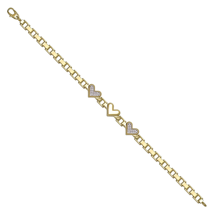 Solid gold mariner bracelet, 8.20 g — shown at an angle across the frame.