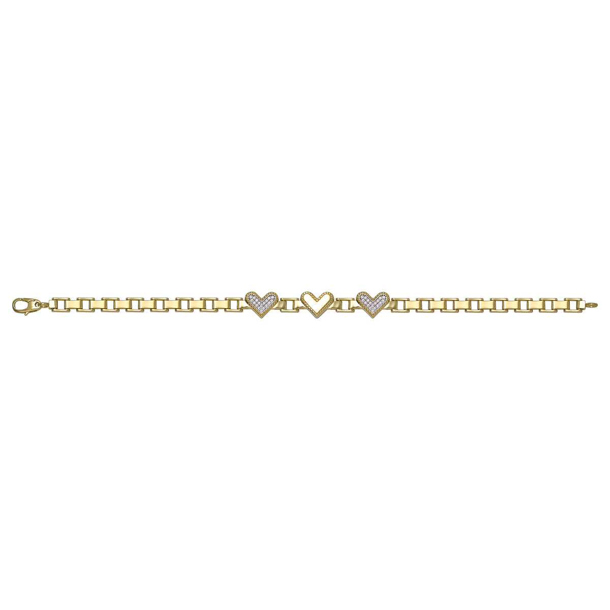 Solid gold mariner bracelet, 8.20 g — shown square on a plain background.