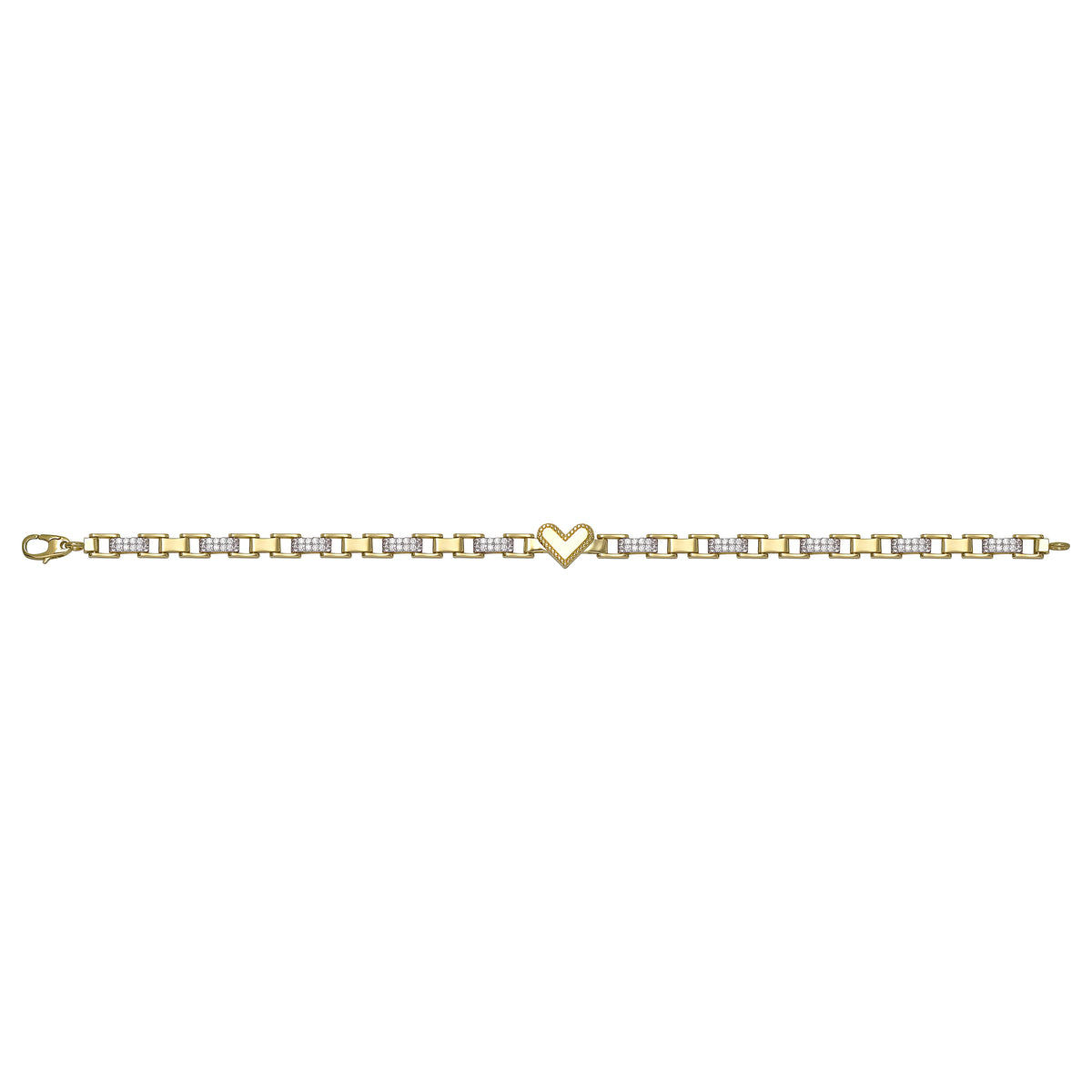 Solid gold mariner bracelet, 9.30 g — shown square on a plain background.