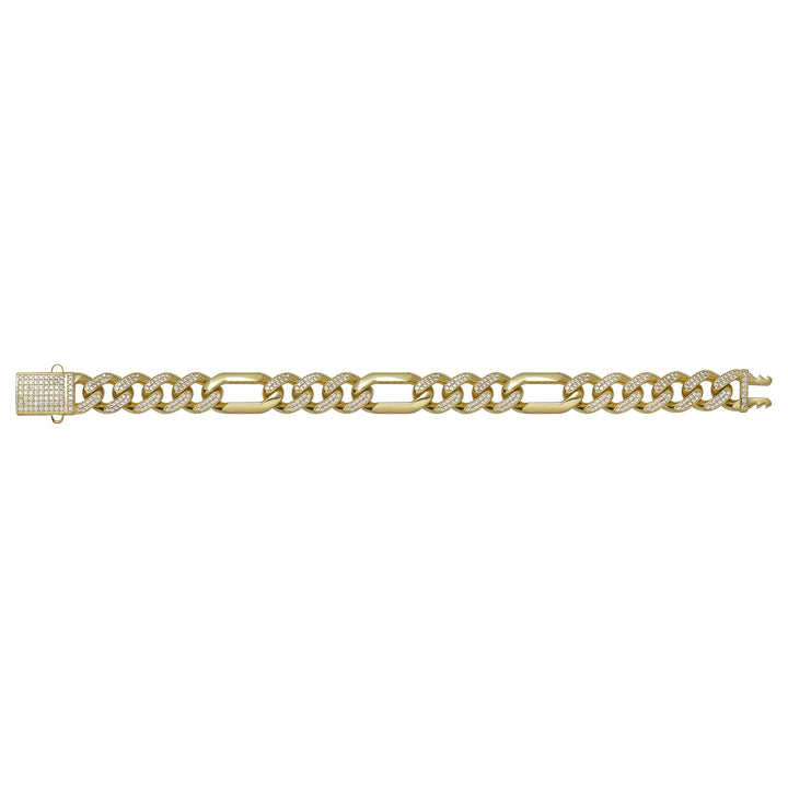 Solid gold curb bracelet, 16.00 g — shown square on a plain background.