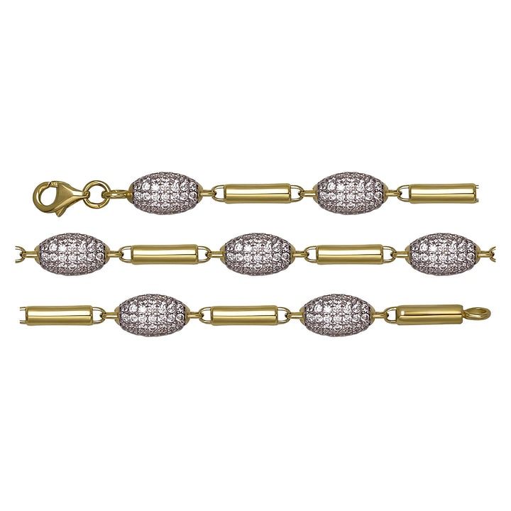 Solid gold bead bracelet, 9.25 g — shown in three rows across the frame.