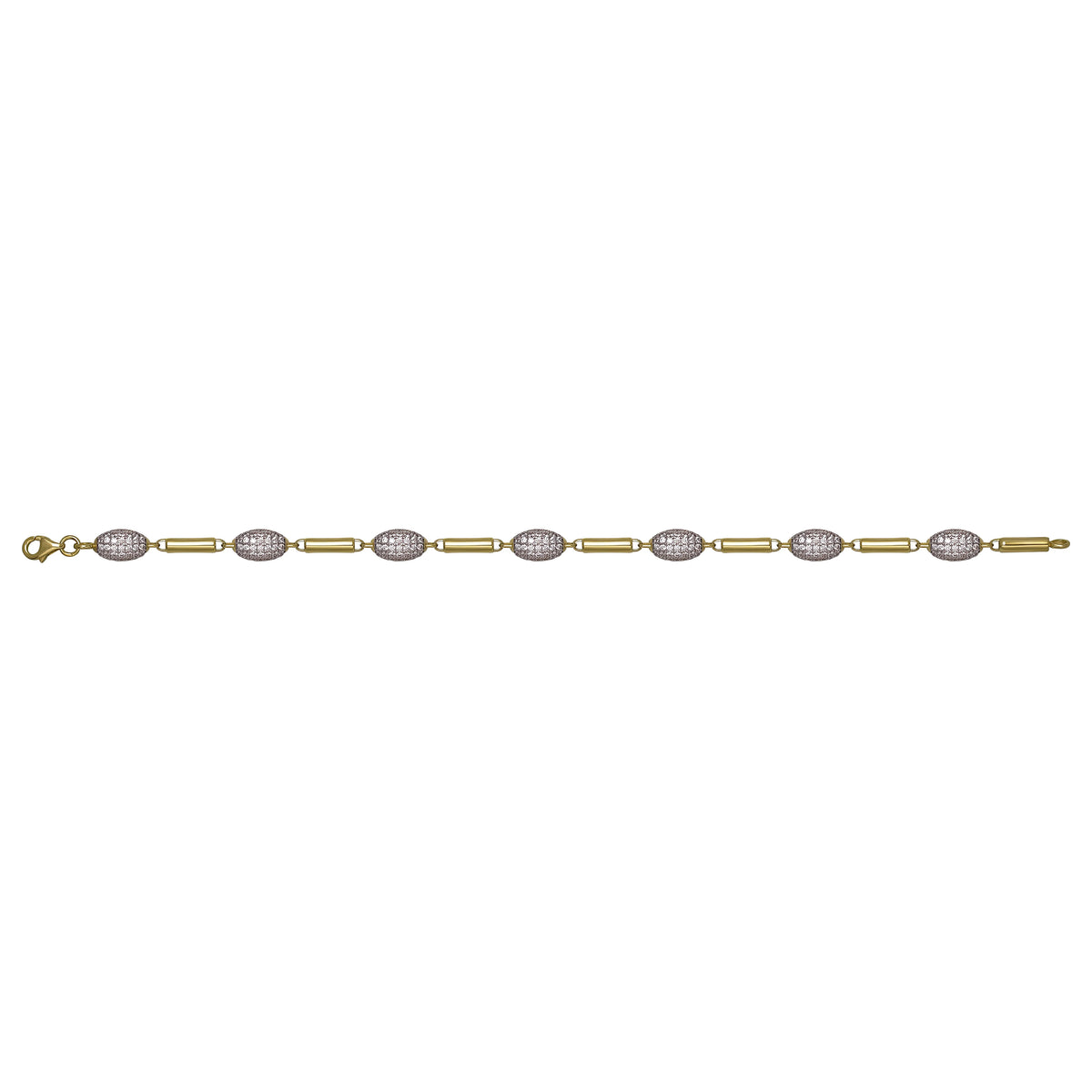 Solid gold bead bracelet, 9.25 g — shown square on a plain background.