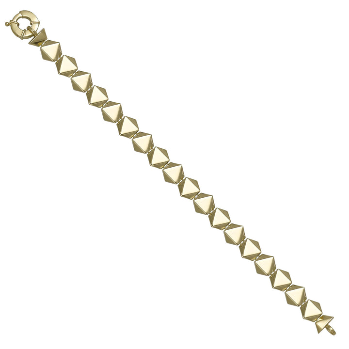 Solid gold bead bracelet, 10.05 g — shown at an angle across the frame.