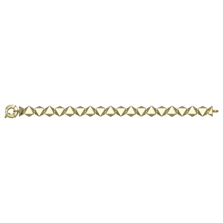 Solid gold bead bracelet, 10.05 g — shown square on a plain background.