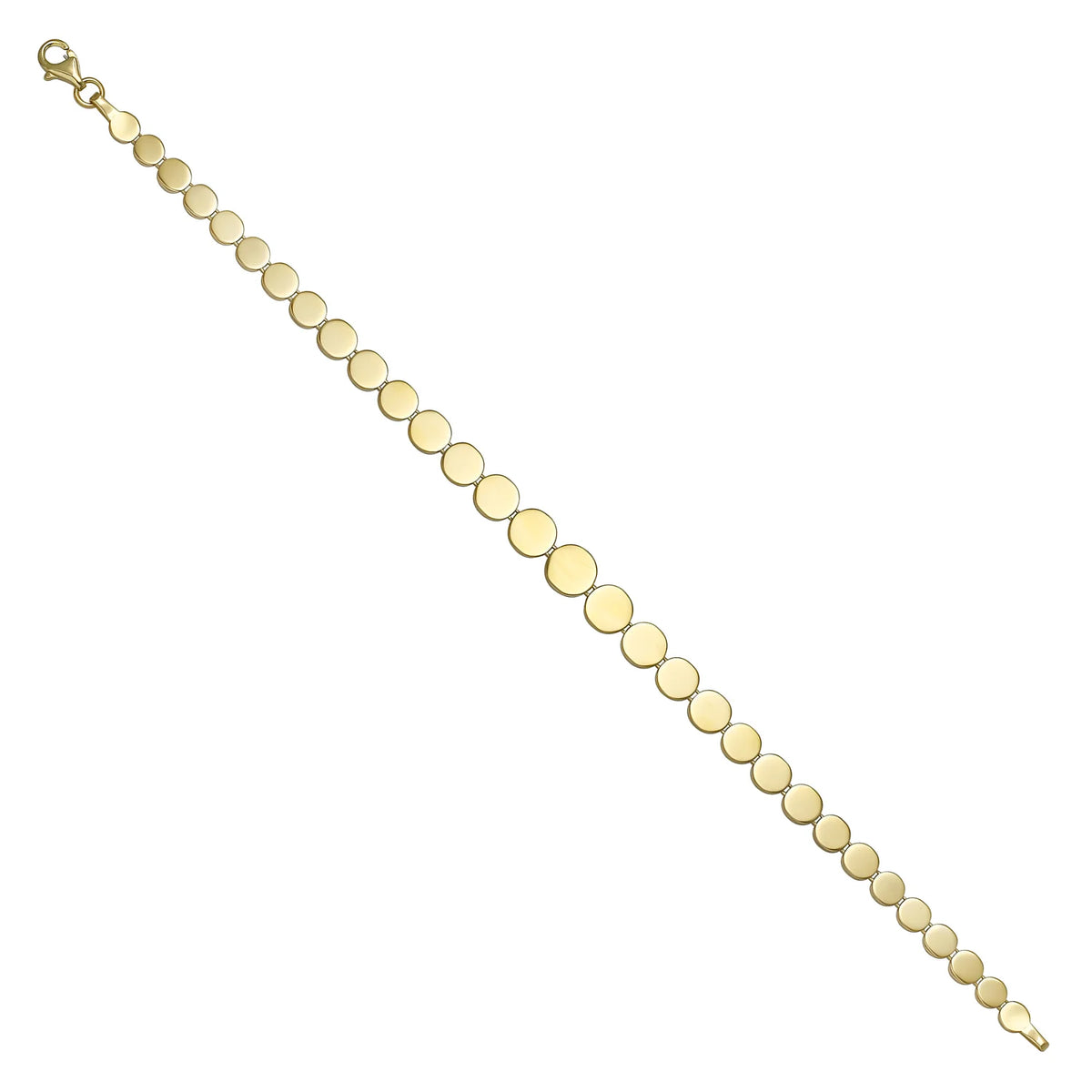 Solid gold id bracelet, 3.90 g — shown at an angle across the frame.