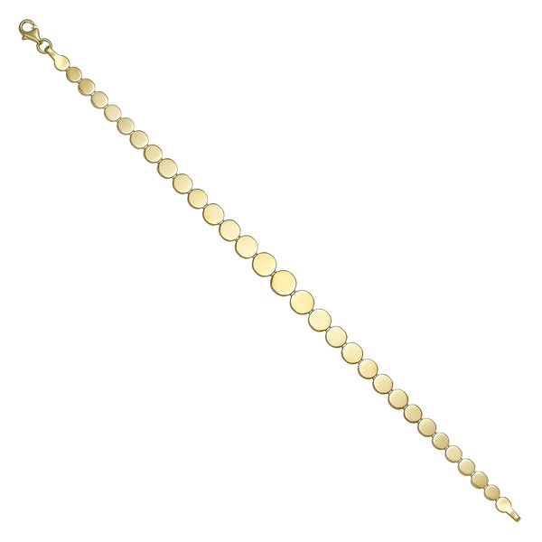 Solid gold id bracelet, 3.90 g — shown at an angle across the frame.